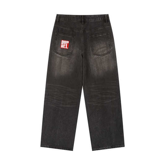 Vintage Wash Heavyweight Denim Jeans
