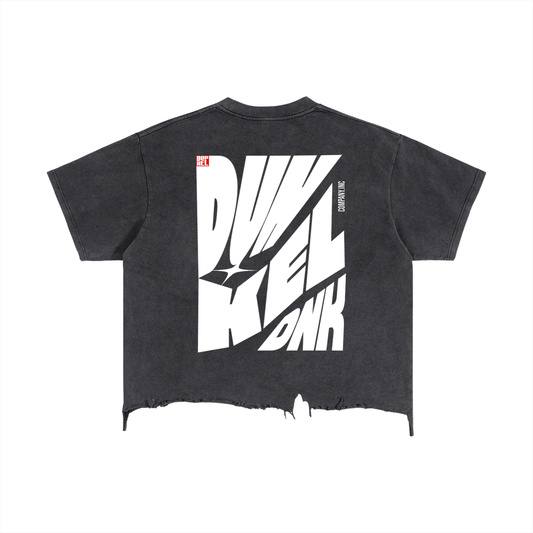 Vintage Wash Boxy Distressed Hem T-Shirt