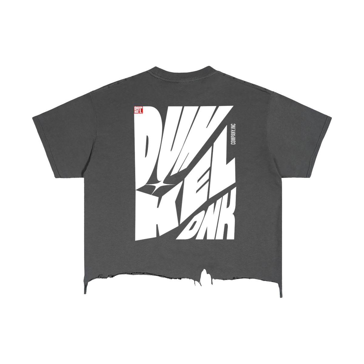 Vintage Wash Boxy Distressed Hem T-Shirt
