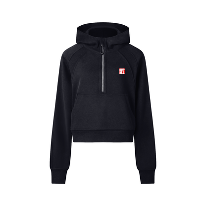 Cropped Half-Zip Hoodie DNK