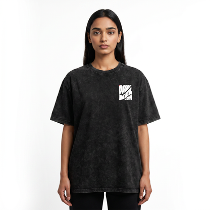 DUNKEL Snow Washed Oversized Cotton T-Shirt
