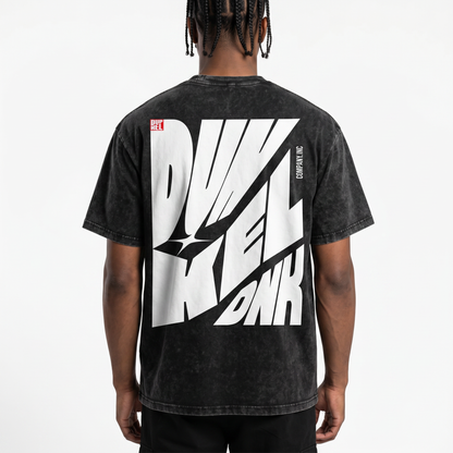 DUNKEL Snow Washed Oversized Cotton T-Shirt