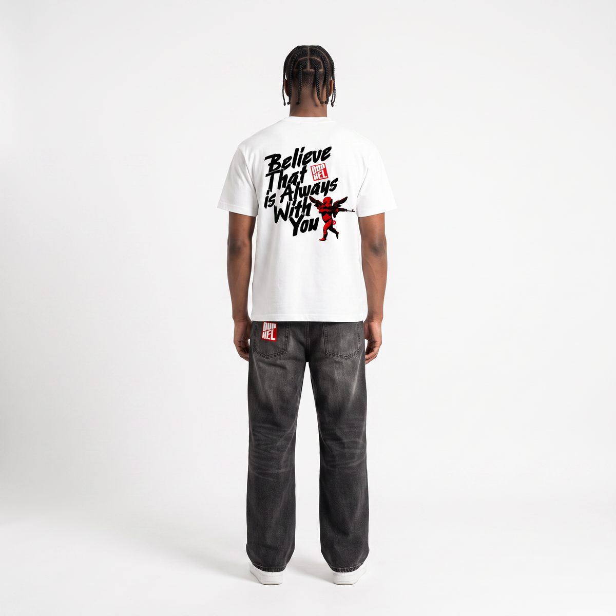 DUNKEL Oversized Dropped-Shoulder T-Shirt