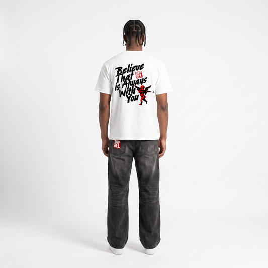 DUNKEL Unisex T-Shirt – Loose Fit Drop Shoulder Streetwear Tee