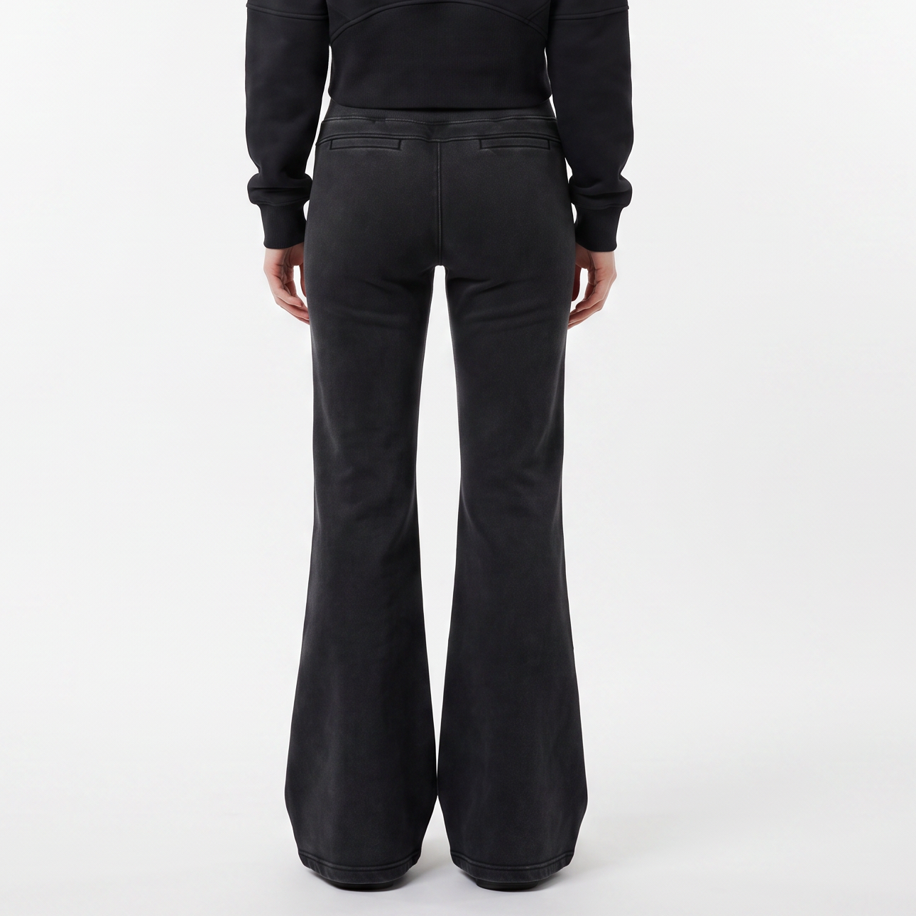 Vintage Washed Flared Fleece Pants